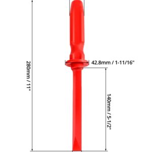 QWORK Chisel Scraper, 2 Pack (7/8") Wheel Weight Remover, Non-Marring Plastic Scraper Remover Tool Kit, for Adhesive, Caulk, Gasket Decals Emblem Moldings