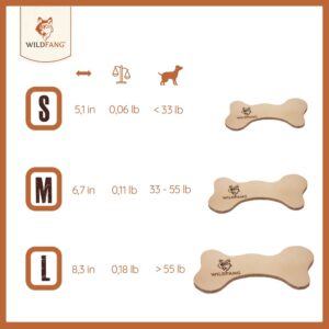 Wildfang® Leather Bones for Dogs | Dental Care, Snack & chew Toys | Leather Chewing Bones