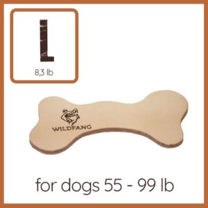 Wildfang® Leather Bones for Dogs | Dental Care, Snack & chew Toys | Leather Chewing Bones