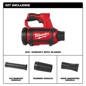 Milwaukee 0852-20 M12 Lithium-Ion Cordless Compact Spot Blower (Tool Only)