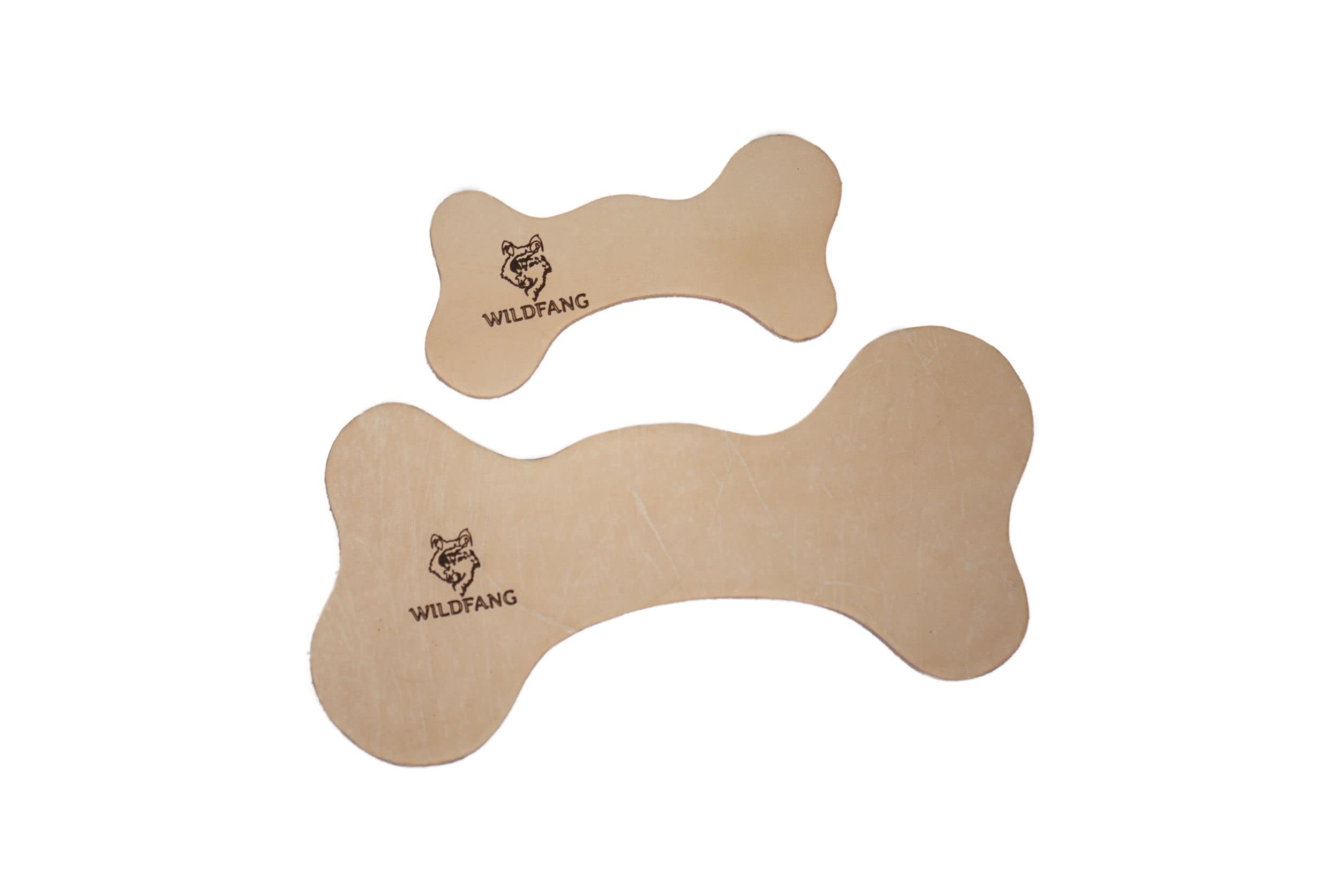 Wildfang® Leather Bones for Dogs | Dental Care, Snack & chew Toys | Leather Chewing Bones