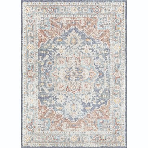 LUXE WEAVERS Pastel Floral Pattern Multi 8x10 Area Rug