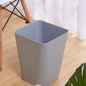 Lawei Set of 3 Plastic Small Trash Can - 1.6 Gallon Square Wastebasket Garbage Can for Home Kitchen Office Bathroom