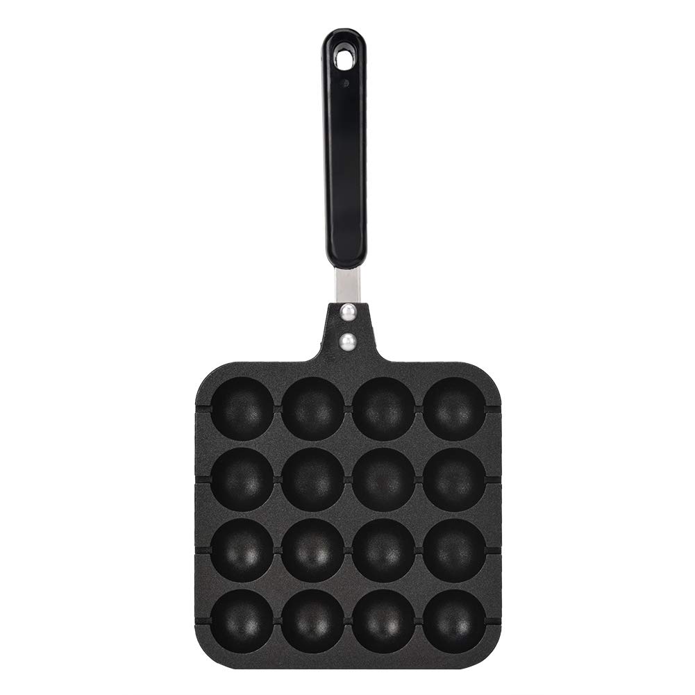 Haofy Takoyaki Grill Pan, Non-Stick Takoyaki Maker 16-Grid Takoyaki Baking Applied on Electric Oven Or Gas Stove