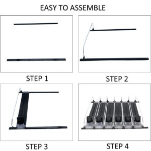 NagTour Drink Organizer for Fridge - Soda Dispenser Display with Smooth and Fast Pusher Glide - Width Adjustable (5, 38CM)