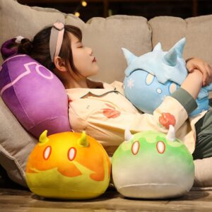 CHAOZI0children’s Plush Toy Pillow, Sofa Cushion, Plush Stuffed Doll Soft Pillow, Role-Playing Game Fan Props (13.8" Water)