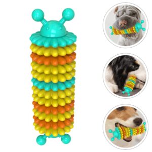 balacoo Dog Teething Toy Teething Toys for Puppies squiz Toys Puppy Squeaky Toys Brain Toy Dog Molar bite Toy Dog Gum Cleaner pet Caterpillar Toy Puzzle Toy Dog Dental Toys chew Makeup TPR