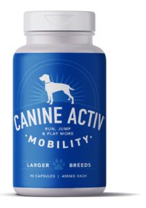 canine activ - dog joint pain relief activity-induced capsules, dog joint supplement large breed, hip and joint supplement, dog joint pills for fast relief from activity-induced pain - 90 ct