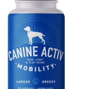 CANINE ACTIV - Dog Joint Pain Relief Activity-Induced Capsules, Dog Joint Supplement Large Breed, Hip and Joint Supplement, Dog Joint Pills for Fast Relief from Activity-Induced Pain - 90 Ct