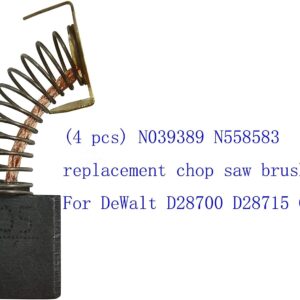 Qissiq N039389 N558583 N408735 622437-00 replacement chop saw brush For DeWalt GR871 D28700 D28715 (4pcs)