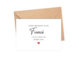 arezzaa fiance birthday card - happy birthday to my fiance - birthday card fiance - future husband birthday card, 5 x 7 inches