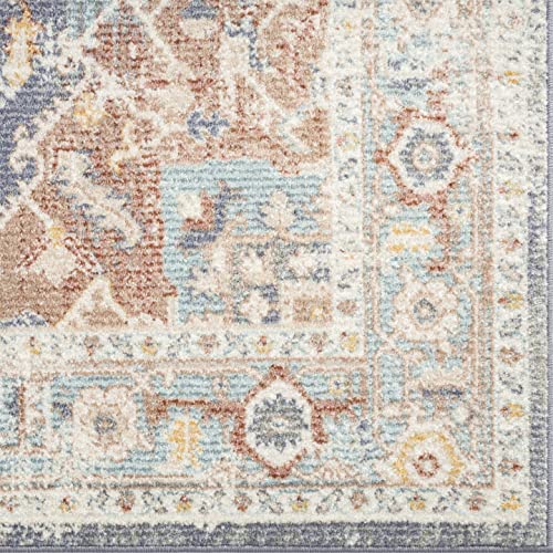 LUXE WEAVERS Pastel Floral Pattern Multi 8x10 Area Rug