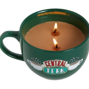 Friends Candle in Central Perk Coffee Mug, Coffee Scented - Natural Soy & Coco Wax - Officially Licensed Friends Merchandise Decor - Christmas Gift for Adults &Teens - 8 oz