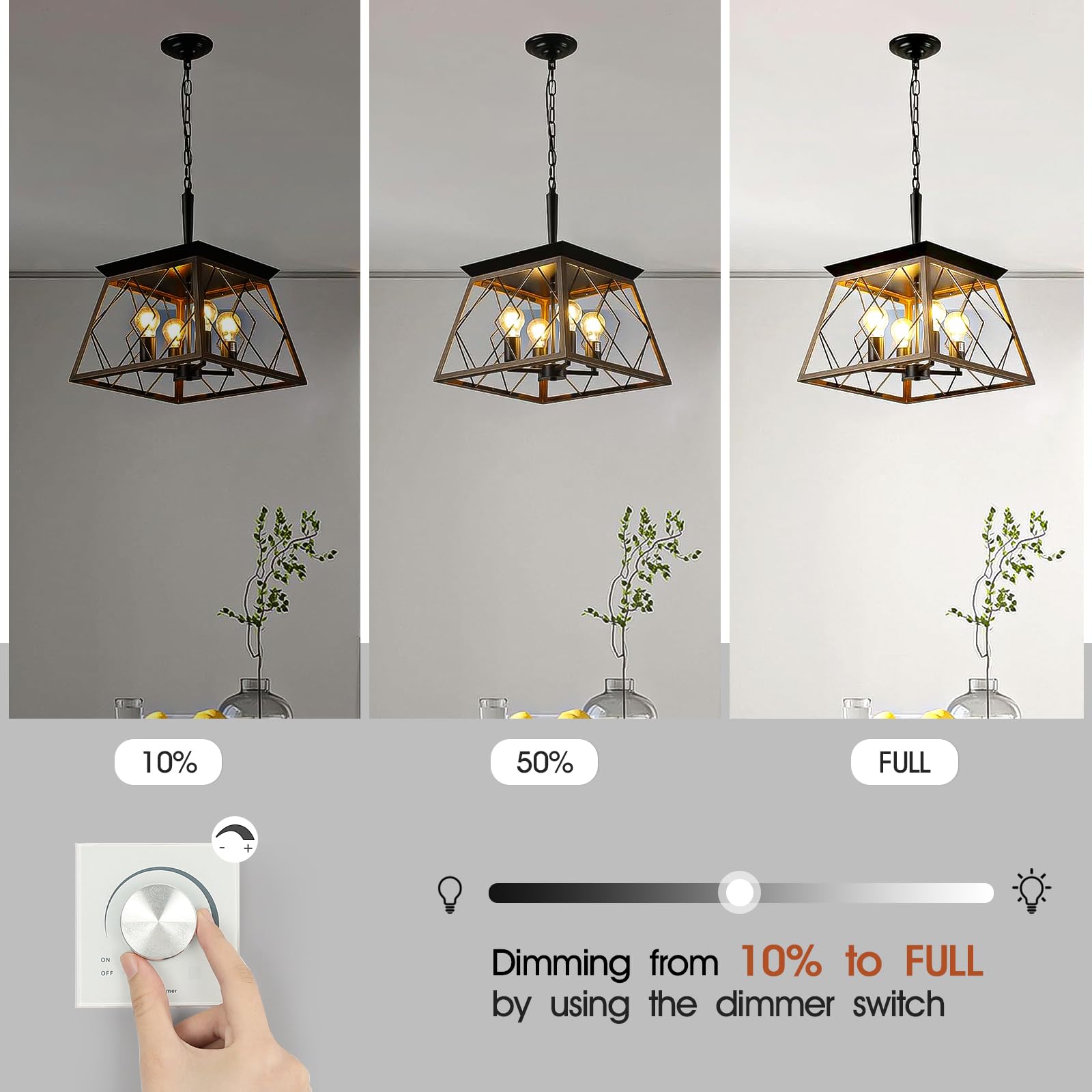 CRIRY Dimmable LED Light Bulbs 60W Equivalent, 6W 2700K Warm Soft White Light LED Bulbs, A19 LED Bulb 60W Clear Glass Antique Bulb for Living Room Bedroom Outdoor, 750LM, CRI85, E26 Base, 6 Packs