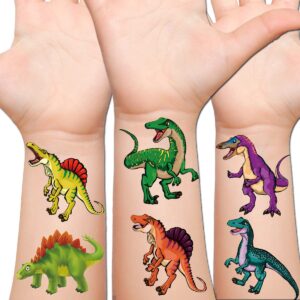 hohamn dinosaur tattoos for boys kids - 40 sheets cool dinosaur tattoos for boys birthday party supplies favors, baby shower