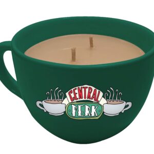 Friends Candle in Central Perk Coffee Mug, Coffee Scented - Natural Soy & Coco Wax - Officially Licensed Friends Merchandise Decor - Christmas Gift for Adults &Teens - 8 oz