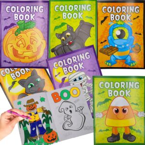 the dreidel company halloween coloring books party favors for kids, hallowmas trick or treat goodie bag stuffer fillers fun activity decorations supplies (24 booklets (2 dz))