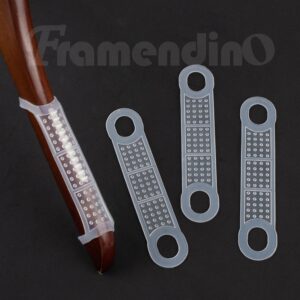 Framendino, 100 Pack Clear Non-Slip Rubber Clothes Hanger Grips Clothing Hanger Strips Clothes Hanging Accessories