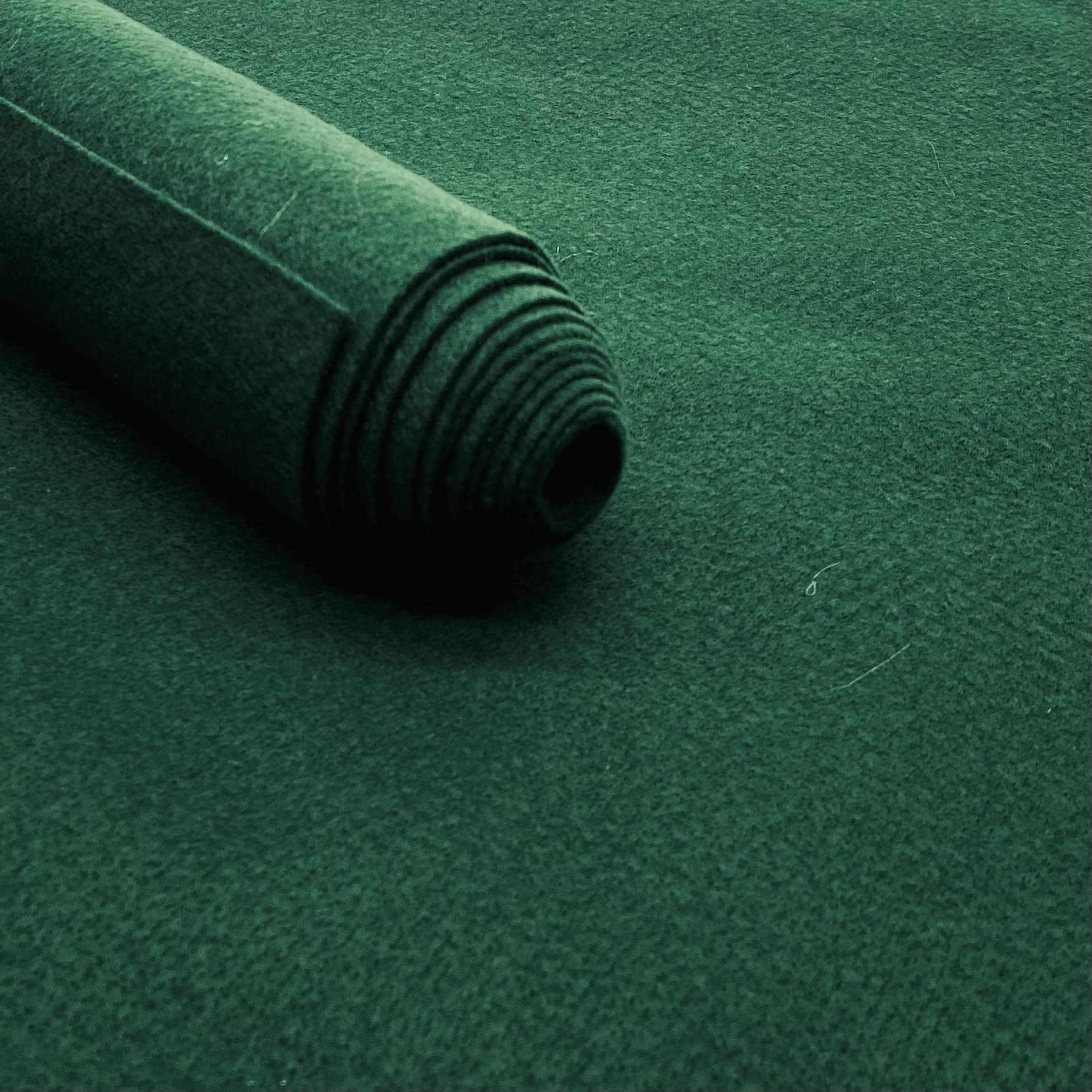 Acrylic Felt Fabric Pre Cuts, 2 Yards, 72 by 72 inches in Length by Ice Fabrics - Hunter Green