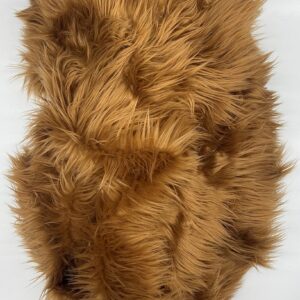 Ice Fabrics Faux Fur Fabric by The Yard - 60 Inches Wide Super Soft and Fluffy Shaggy Mohair Fur Fabric for Costumes, Apparel, Rugs, Pillows, Decorations and More - Light Brown - Half Yard