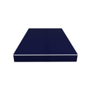 Nutan, 7-Inch Medium Firm Double Sided Tight top Foam Rolled Vinyl Mattress, Full XL, Blue