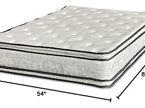 Greaton, 12-Inch Medium Plush Double Sided Pillowtop Innerspring Mattress, Full XL