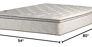 Nutan, 10-Inch medium plush Pillowtop Innerspring Mattress, Full XL