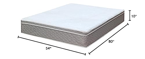 Greaton, 10-Inch Meduim Plush Eurotop Pillowtop Innerspring Mattress, Full XL