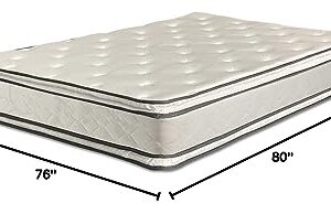 Nutan, 12-Inch Medium Plush Double Sided Pillowtop Innerspring Mattress, King