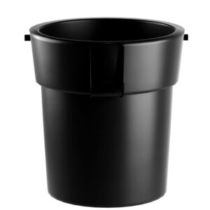 PRO&Family 80 Qt. / 20 Gallon / 75 Liters Black Round Commercial Trash Can/Ingredient Bin, Multi-Color, Acrylic