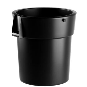 PRO&Family 80 Qt. / 20 Gallon / 75 Liters Black Round Commercial Trash Can/Ingredient Bin, Multi-Color, Acrylic