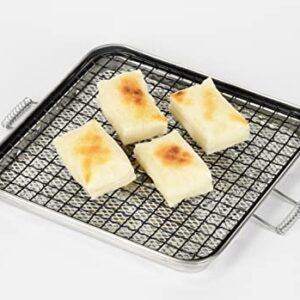 Pearl Metal HB-6043 Hot Grill, Square Mochi Grill, For Gas Stoves