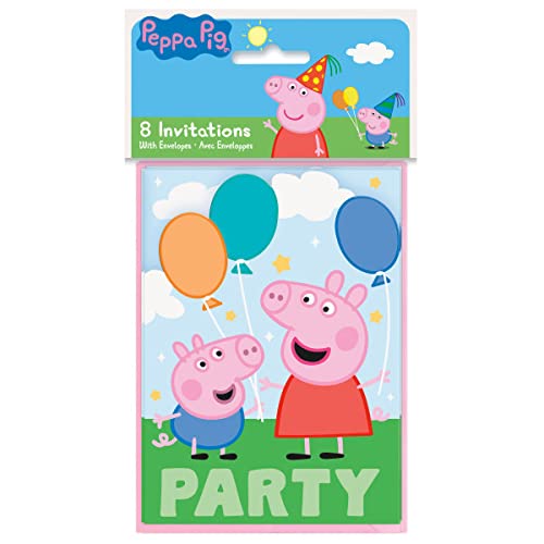 Unique Peppa Pig Birthday Party Supplies Bundle includes 24 Party Invitations