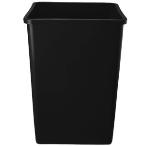 PRO&Family 140 Qt. / 35 Gallon / 132 Liters Black Square Trash Can. Trash Bin Kitchen Trash Can Recycling Bins Plastic Bin Garbage Can.