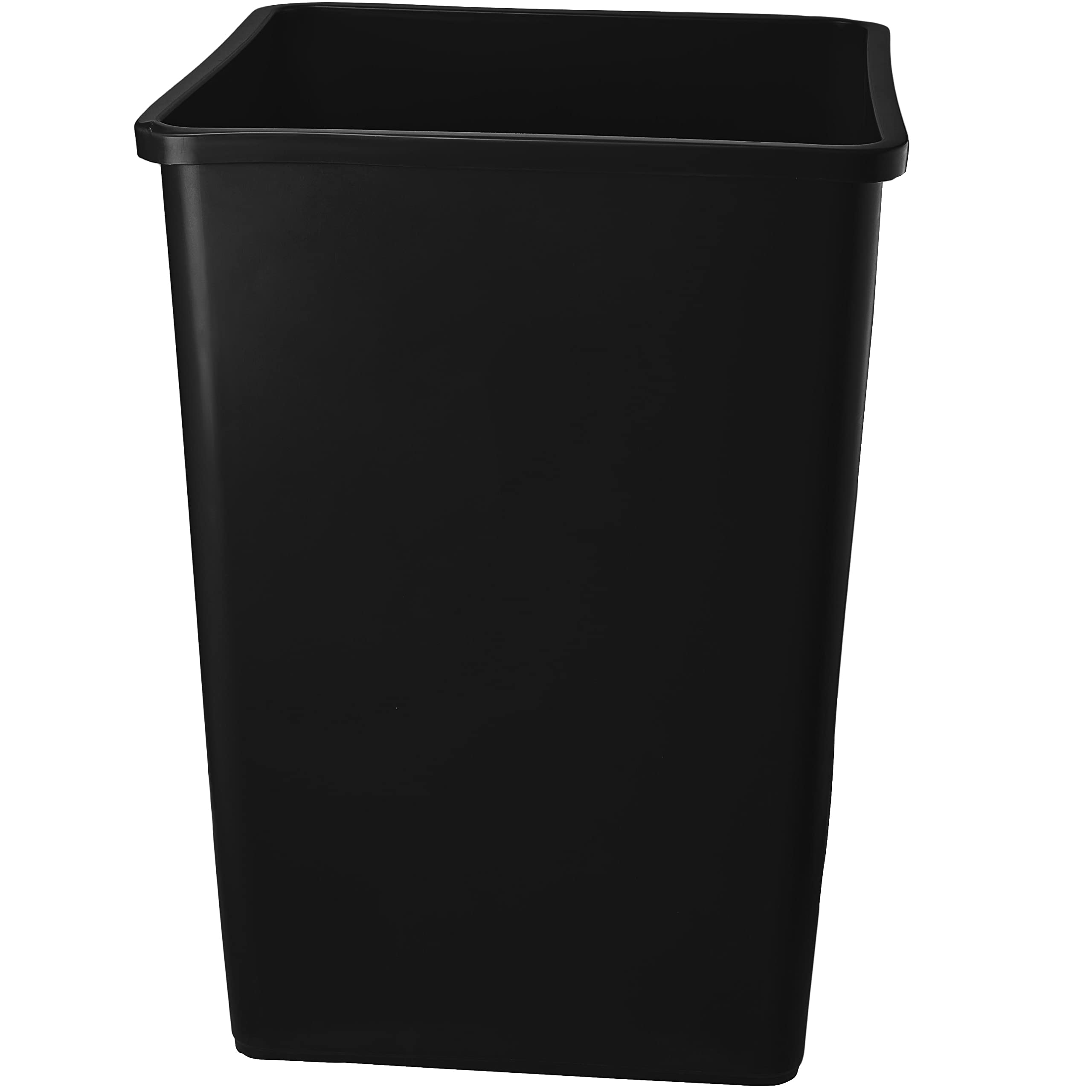 PRO&Family 140 Qt. / 35 Gallon / 132 Liters Black Square Trash Can. Trash Bin Kitchen Trash Can Recycling Bins Plastic Bin Garbage Can.