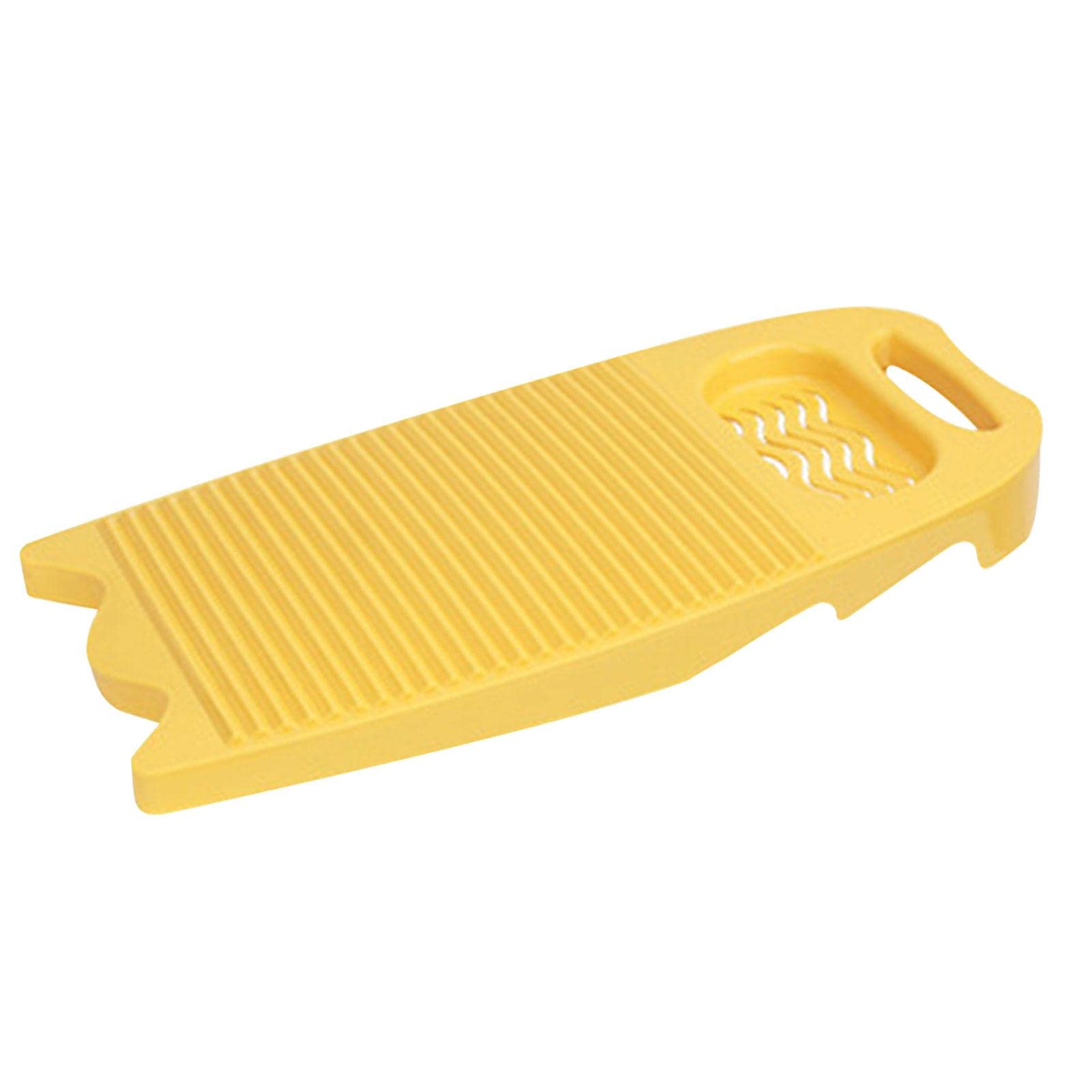 nicything Plastic Washboard Laundry Board, Household Hand Washing Board, Hand Washing Clothes Tool, Manual Clothing Laundry Cleaning Tool, Yellow