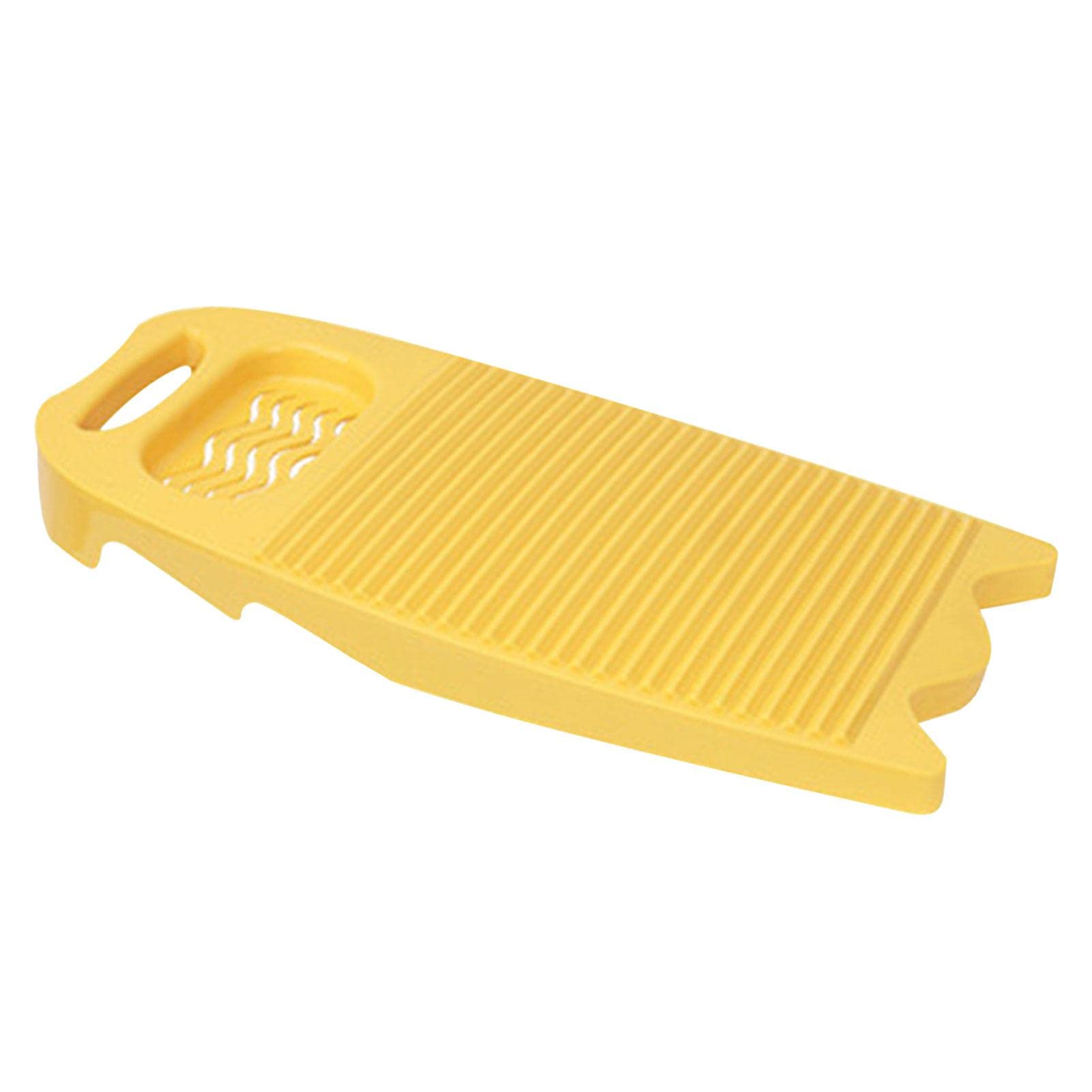 nicything Plastic Washboard Laundry Board, Household Hand Washing Board, Hand Washing Clothes Tool, Manual Clothing Laundry Cleaning Tool, Yellow