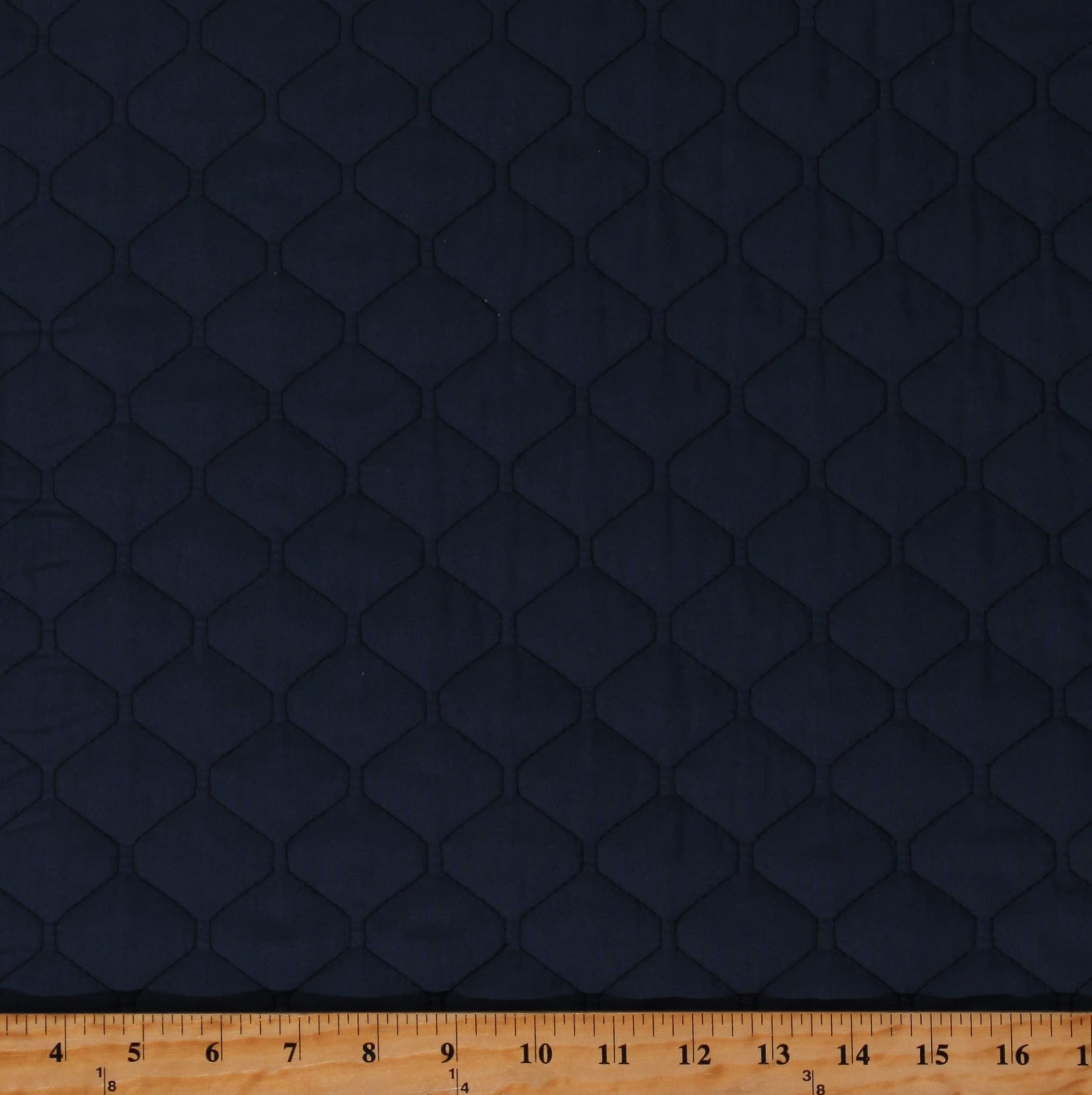 Fields 42inch Single Face Navy Quilted Fabric by The Yard (D180.04)