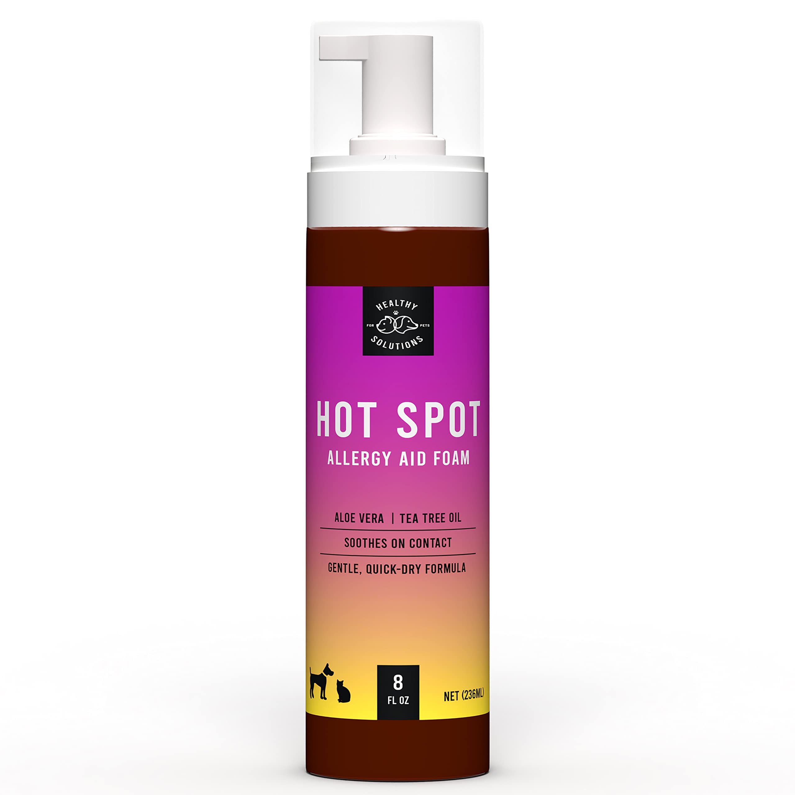 Hot Spot Treatment for Dogs - Anti Itch Foam Spray with Aloe Vera - Veterinarian Formulated Hotspot Formula - Quick-Dry Foam Eliminates Use for Cream & Gels - Made in USA