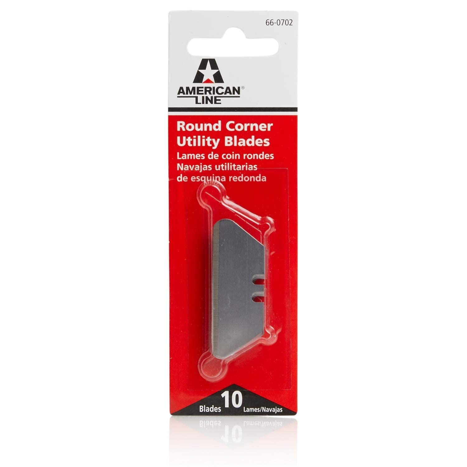 American Line Round Corner Utility Blades - 20-Blades - High Carbon Steel Blades for Optimized Sharpness and Durability