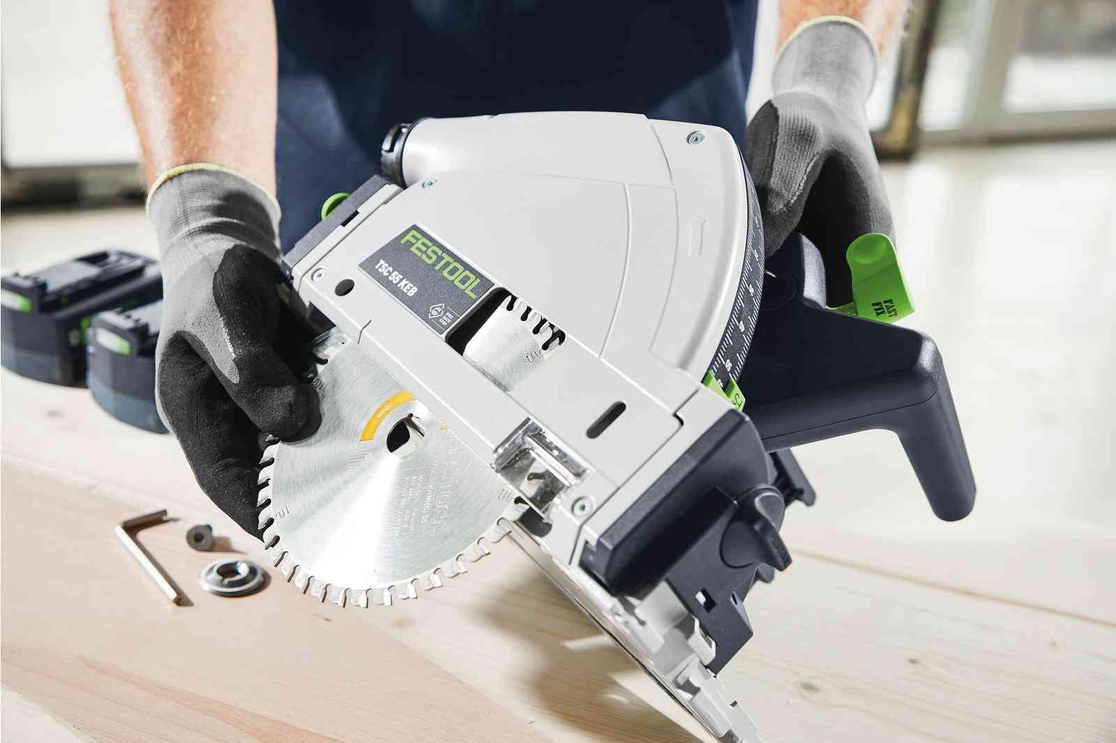 Festool 577664 Cordless Track Saw TSC 55 2x18V 5.0 Ah KEBI-F-Plus and 55-Inch Guide Rail