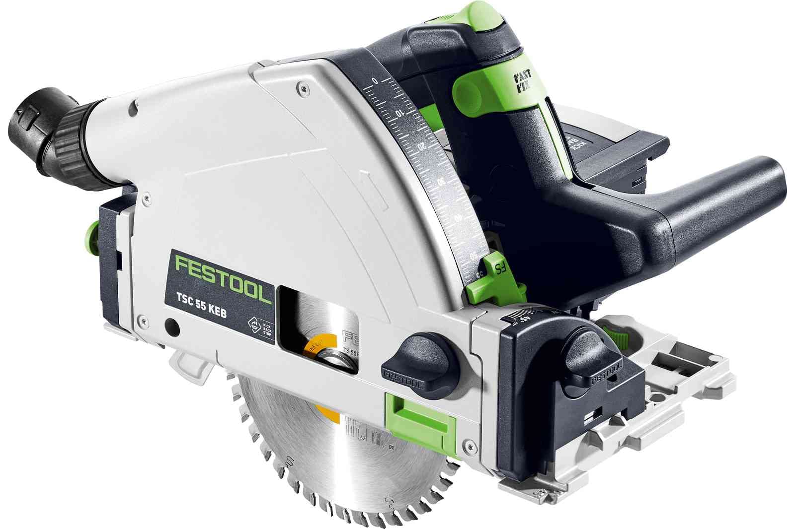 Festool 577664 Cordless Track Saw TSC 55 2x18V 5.0 Ah KEBI-F-Plus and 55-Inch Guide Rail