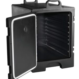 CenPro Insulated Food Pan Carrier, Holds 5 Full-Size Food Pans 2-1/2" Deep, Black (29A-007)