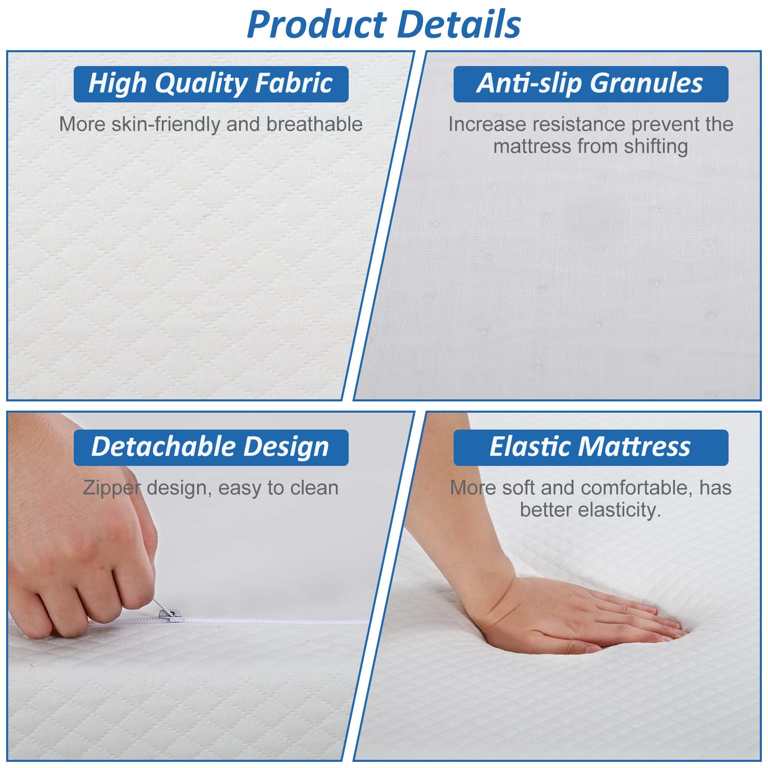 Hudada Queen Mattress, 8 Inch Gel Memory Foam Mattress CertiPUR-US Certified Foams, Medium Firm Mattresses Cool Sleep & Pressure Relief, Mattress-in-a-Box, Queen Size