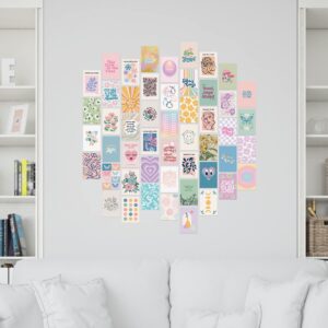 Artivo Danish Pastel Wall Collage Kit for Aesthetic Pictures 70 cards, for Teen, Girls Room Décor