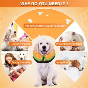 Protective Inflatable Dog Recovery Cone Collar for Smal Medium Large Dog, Soft E-Collar Dog Donut Cone Alternative After Surgery for Dogs Cats (Medium)