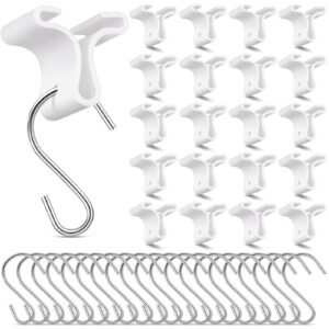 moxweyeni 35 pack drop ceiling hooks drop ceiling hooks for hanging christmas light hooks ceiling tile hooks christmas lights hangers with metal s hooks for christmas classroom office new year