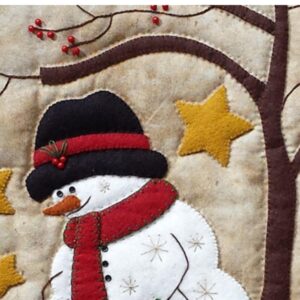 Wall Quilt Kit by Rachel's of Greenfield, Frosty and Friend Wall Quilt Kit 13inchx15inch green