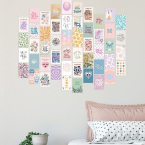 Artivo Danish Pastel Wall Collage Kit for Aesthetic Pictures 70 cards, for Teen, Girls Room Décor