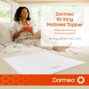 Dormeo RV King Mattress Topper - Relieving Octaspring Technology Mattress Topper - RV King Mattress Topper, Cooling Mattress Topper - 3 inch Mattress Topper King - RV King Mattress Toppers